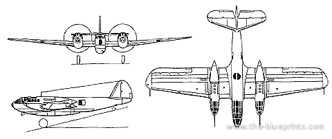 Bell XFM-1 aircraft - drawings, dimensions, figures