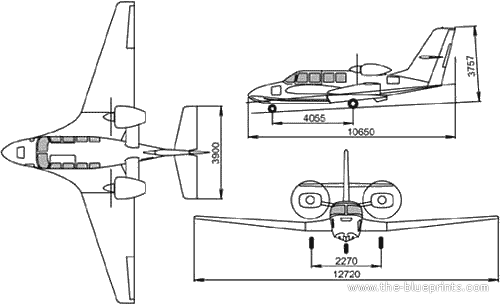 Beryev Be-103 aircraft - drawings, dimensions, figures