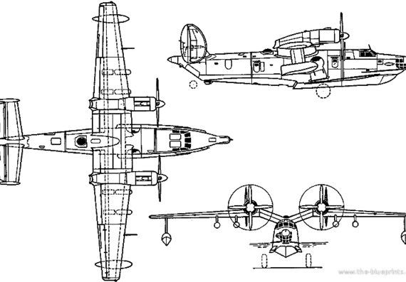 Самолет Beriev Be-12 Chaika (Russia) (1961) - чертежи, габариты, рисунки