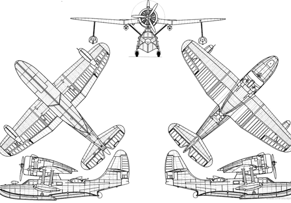 Самолет Beriev Be-4 - чертежи, габариты, рисунки
