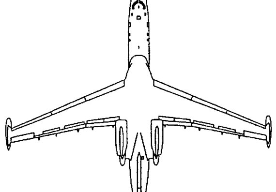 Самолет Beriev Be-42 / A-40 Albatros (Russia) (1986) - чертежи, габариты, рисунки