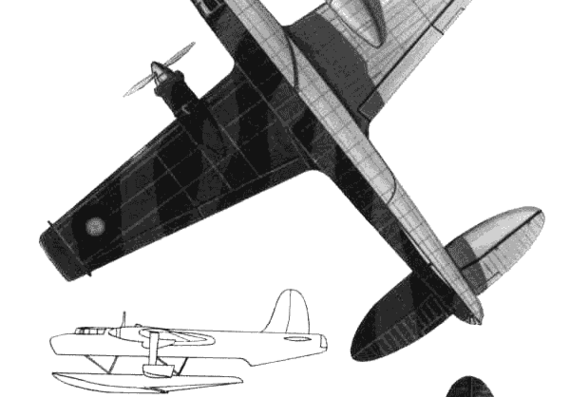 Самолет Blackburn B20 - чертежи, габариты, рисунки