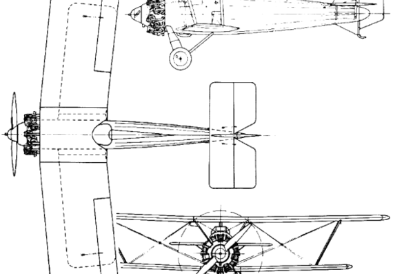 Самолет Blackburn F.1 Turcock (England) (1927) - чертежи, габариты, рисунки
