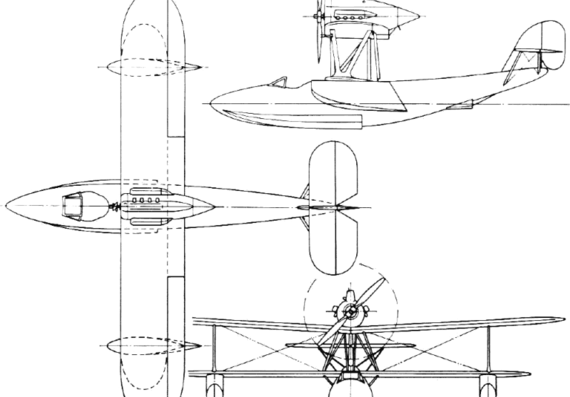 Самолет Blackburn Pellet (England) (1923) - чертежи, габариты, рисунки