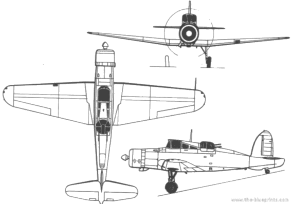 Самолет Blackburn ROC - чертежи, габариты, рисунки