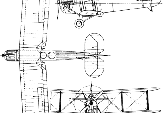 Самолет Blackburn T.3 Velos (England) (1925) - чертежи, габариты, рисунки