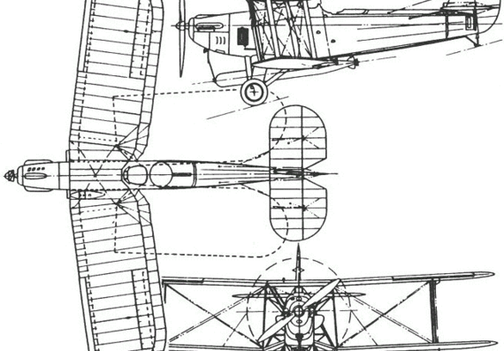 Blackburn T.5 Ripon (England) (1926) - drawings, dimensions, figures