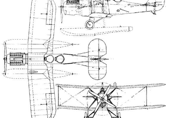 Самолет Blackburn T.R.1 Sprat (England) (1926) - чертежи, габариты, рисунки