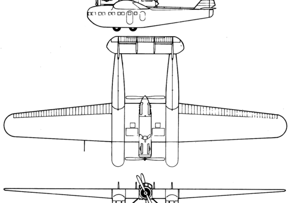 Самолет Bleriot 125 - чертежи, габариты, рисунки