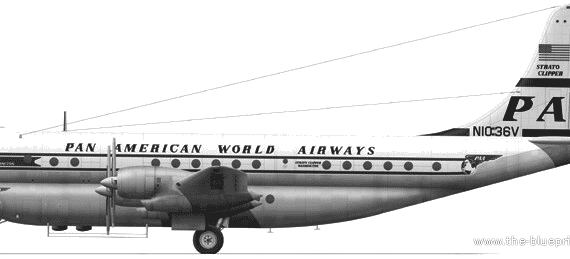 Boeing 377 Stratocruiser - drawings, dimensions, figures