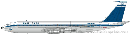 Boeing 707-358 aircraft - drawings, dimensions, figures