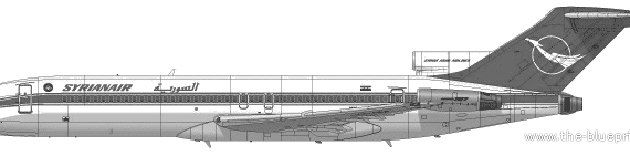 Самолет Boeing 727-294 - чертежи, габариты, рисунки