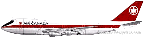 Boeing 747-133 aircraft - drawings, dimensions, figures