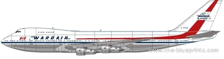 Самолет Boeing 747-1D1 - чертежи, габариты, рисунки