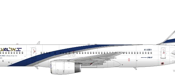 Boeing 757-258 aircraft - drawings, dimensions, figures