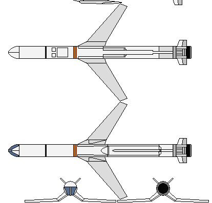 Самолет Boeing AGM-84HK SLAM-ER - чертежи, габариты, рисунки