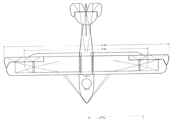 Самолет Boeing B-1 (Model6) - чертежи, габариты, рисунки
