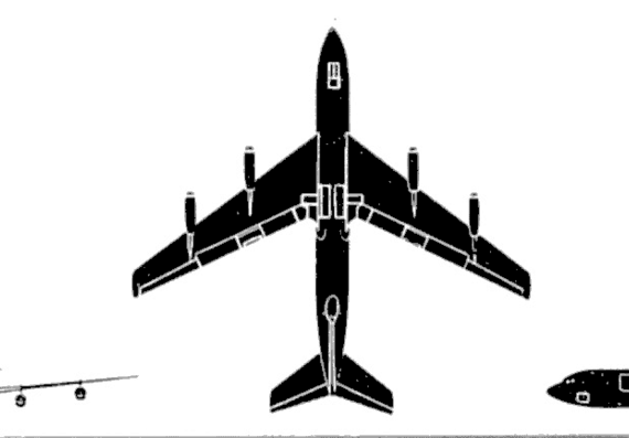 Самолет Boeing C 135 Stratolifter - чертежи, габариты, рисунки