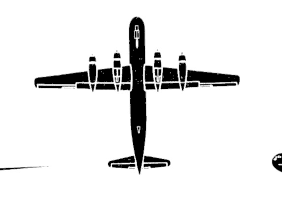 Самолет Boeing C 97 Statofreighter - чертежи, габариты, рисунки