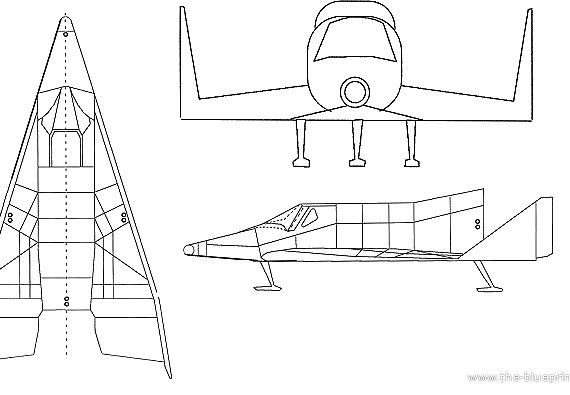Самолет Boeing X-20 Dynasoar - чертежи, габариты, рисунки