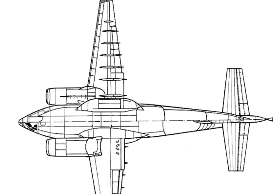 Самолет Boeing YC-14 - чертежи, габариты, рисунки