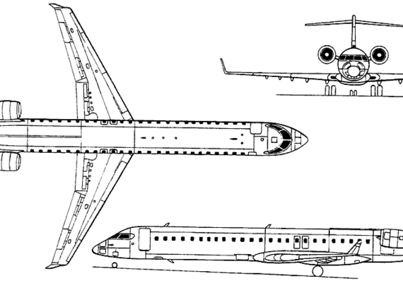 Bombardier CRJ-900 (Canada) (2001) - drawings, dimensions, figures 