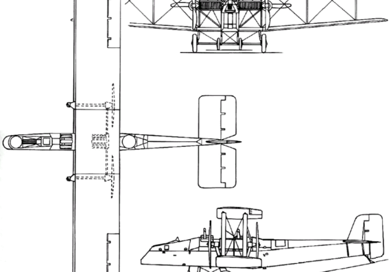 Самолет Boulton-Paul P.12 Bodmin (England) (1924) - чертежи, габариты, рисунки