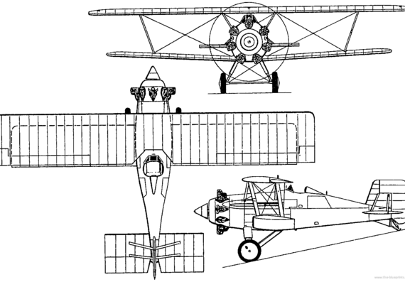 Самолет Boulton-Paul P.33 Partridge (England) (1928) - чертежи, габариты, рисунки