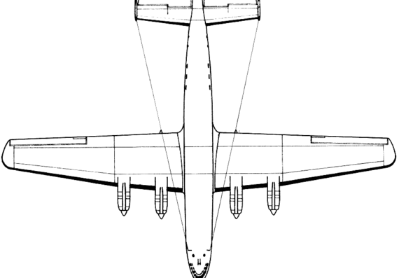 Самолет Breda Zappata BZ-308 - чертежи, габариты, рисунки