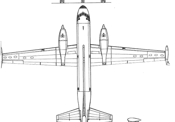 Самолет Breguet Br-1150 Atlantic - чертежи, габариты, рисунки