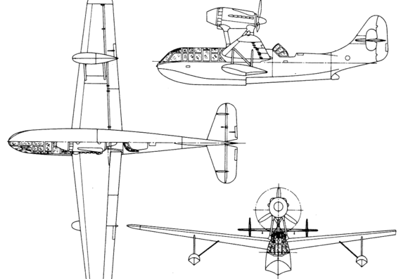 Aircraft Breguet Br-790 Nautilus - drawings, dimensions, figures