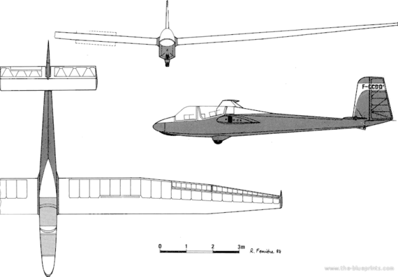 Самолет Breguet Br-902 - чертежи, габариты, рисунки