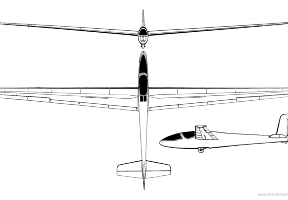 Самолет Breguet Br-904 Nymphale - чертежи, габариты, рисунки