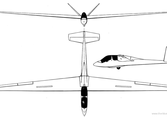 Самолет Breguet Br-906 Choucas - чертежи, габариты, рисунки
