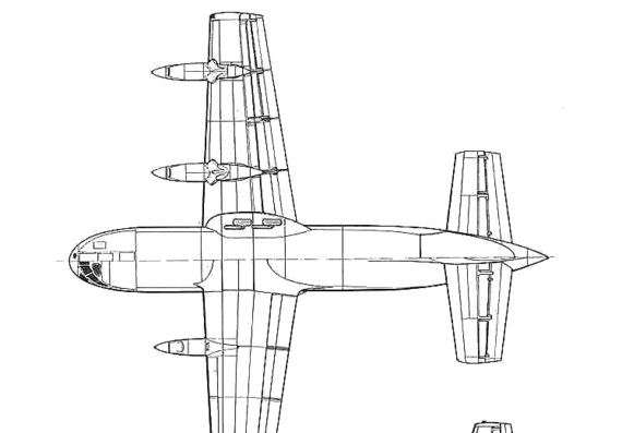 Самолет Breguet Br-941 - чертежи, габариты, рисунки
