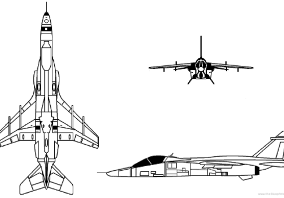 Самолет Breguet Jagur - чертежи, габариты, рисунки