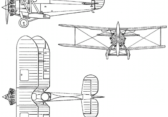 Самолет Bristol 101 (England) (1927) - чертежи, габариты, рисунки