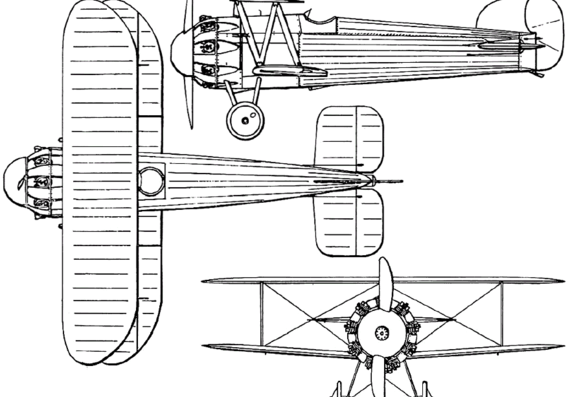 Bristol Bullet (England) aircraft (1920) - drawings, dimensions, pictures
