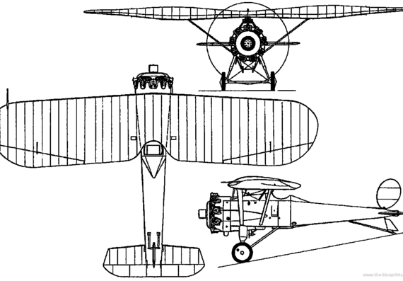 Самолет Bristol Bullfinch I (England) (1923) - чертежи, габариты, рисунки