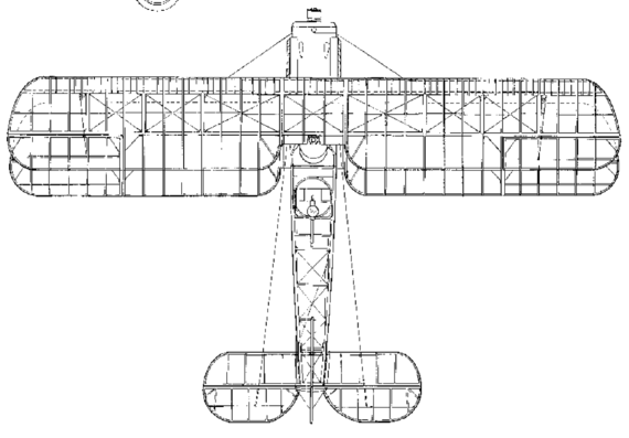 Самолет Bristol F2B - чертежи, габариты, рисунки
