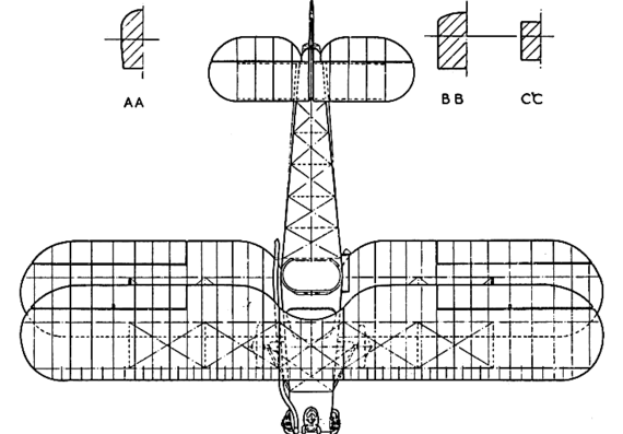 Aircraft Bristol School - drawings, dimensions, figures