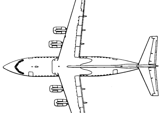 Самолет British Aerospace BAe-146 - чертежи, габариты, рисунки