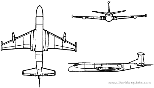 Самолет British Aerospace Nimrod MR2 - чертежи, габариты, рисунки