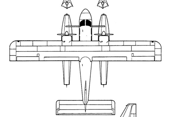 Самолет Britten-Norman BN-2 Islander - чертежи, габариты, рисунки