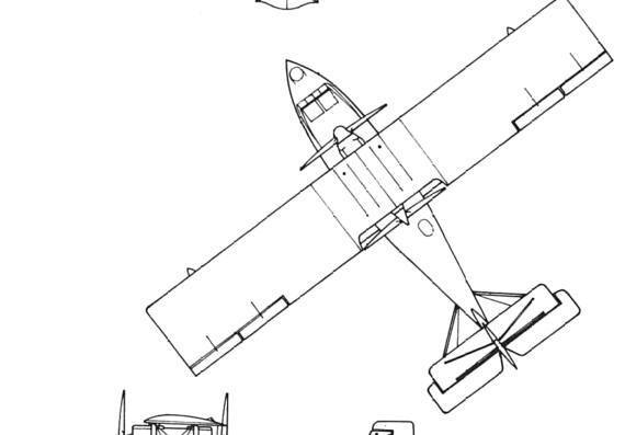Самолет CAMS 53 - чертежи, габариты, рисунки
