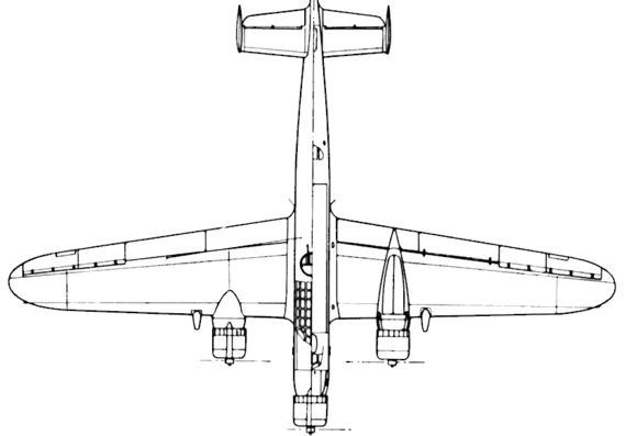 Самолет CANT 1007 - чертежи, габариты, рисунки