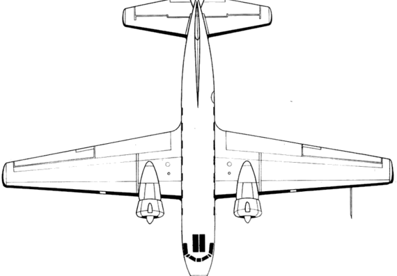 CASA 202 Halcon aircraft - drawings, dimensions, figures