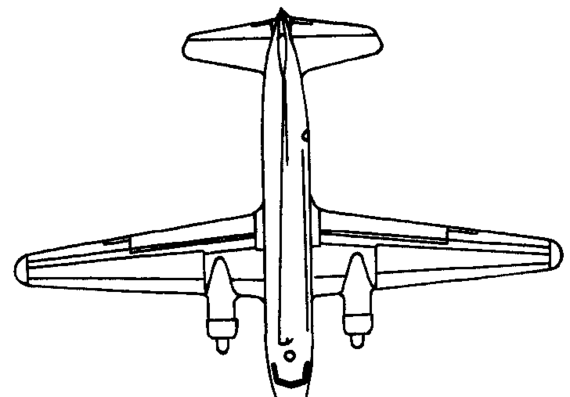 CASA C-207 Azor (Spain) aircraft (1955) - drawings, dimensions, figures