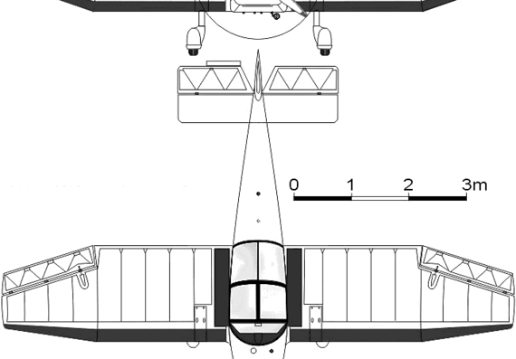Самолет CEA-Jodel DR-1050 Ambassadeur - чертежи, габариты, рисунки