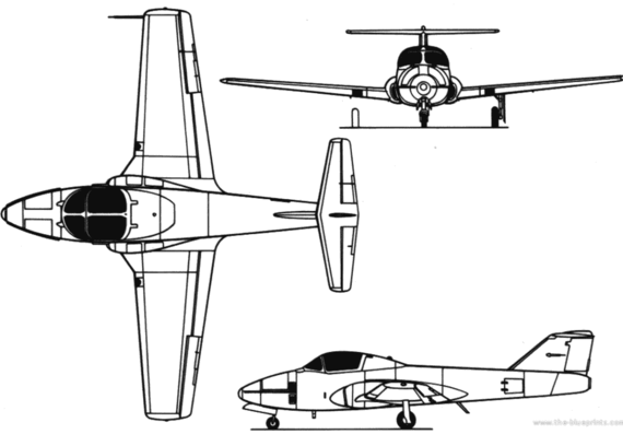 Самолет CT-114 - чертежи, габариты, рисунки